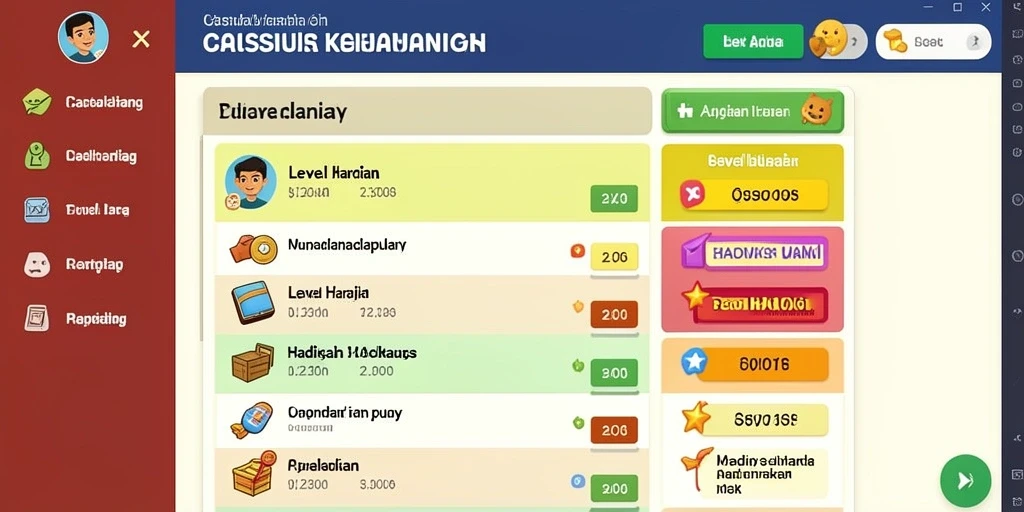 Tampilan awal permainan GOLDRAJA yang menarik.
