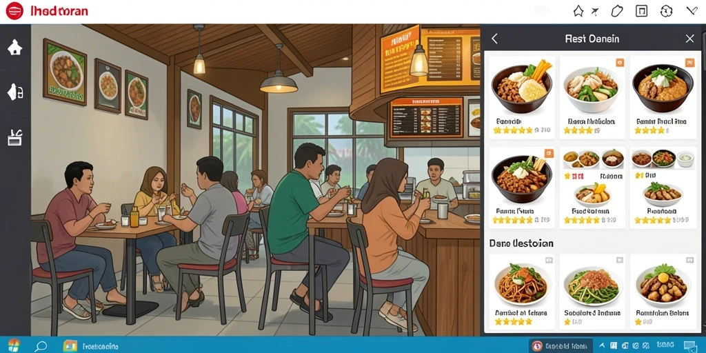 Tampilan awal yang menarik dan penuh warna.