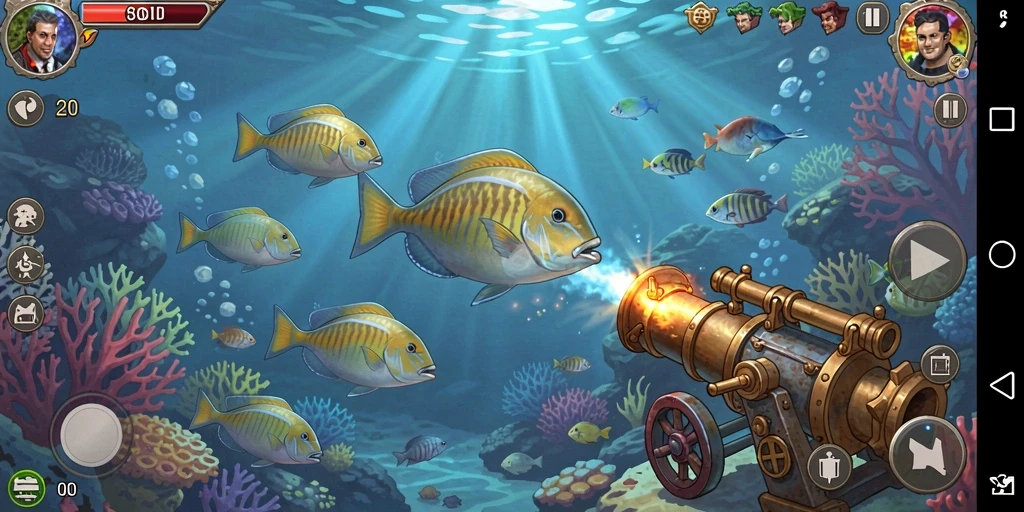 Tampilan utama game dengan menu navigasi yang intuitif.