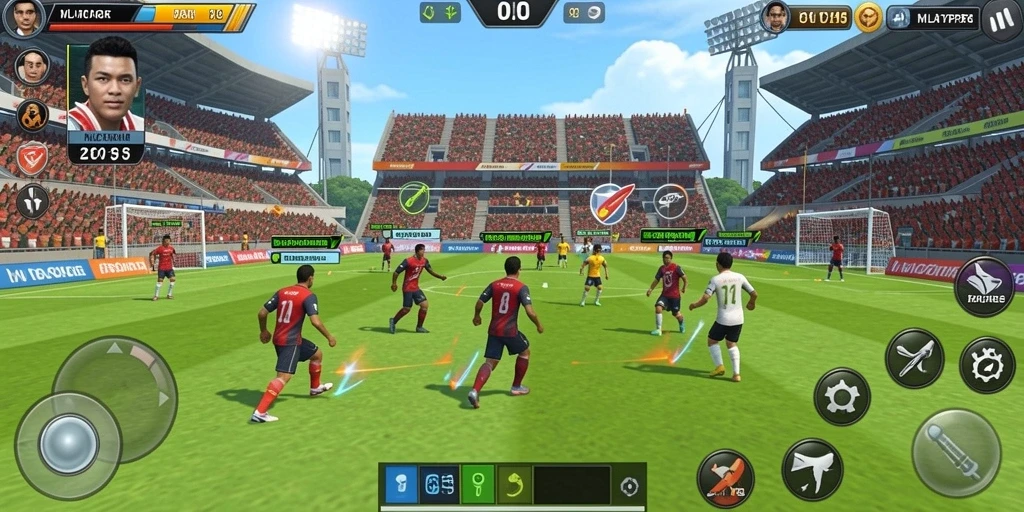 Screenshot menunjukkan gameplay seru di level terbaru.