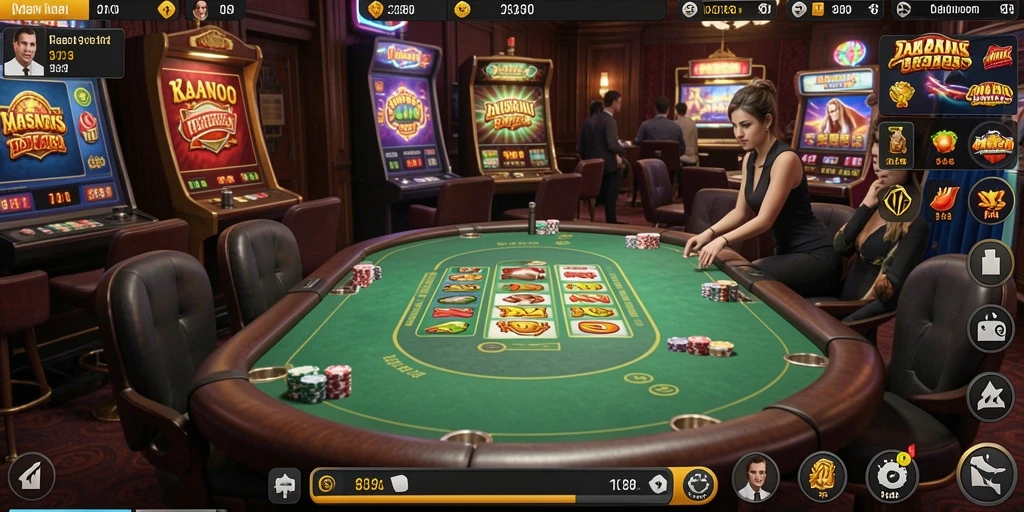 Tampilan antarmuka game yang menarik dan bersih.